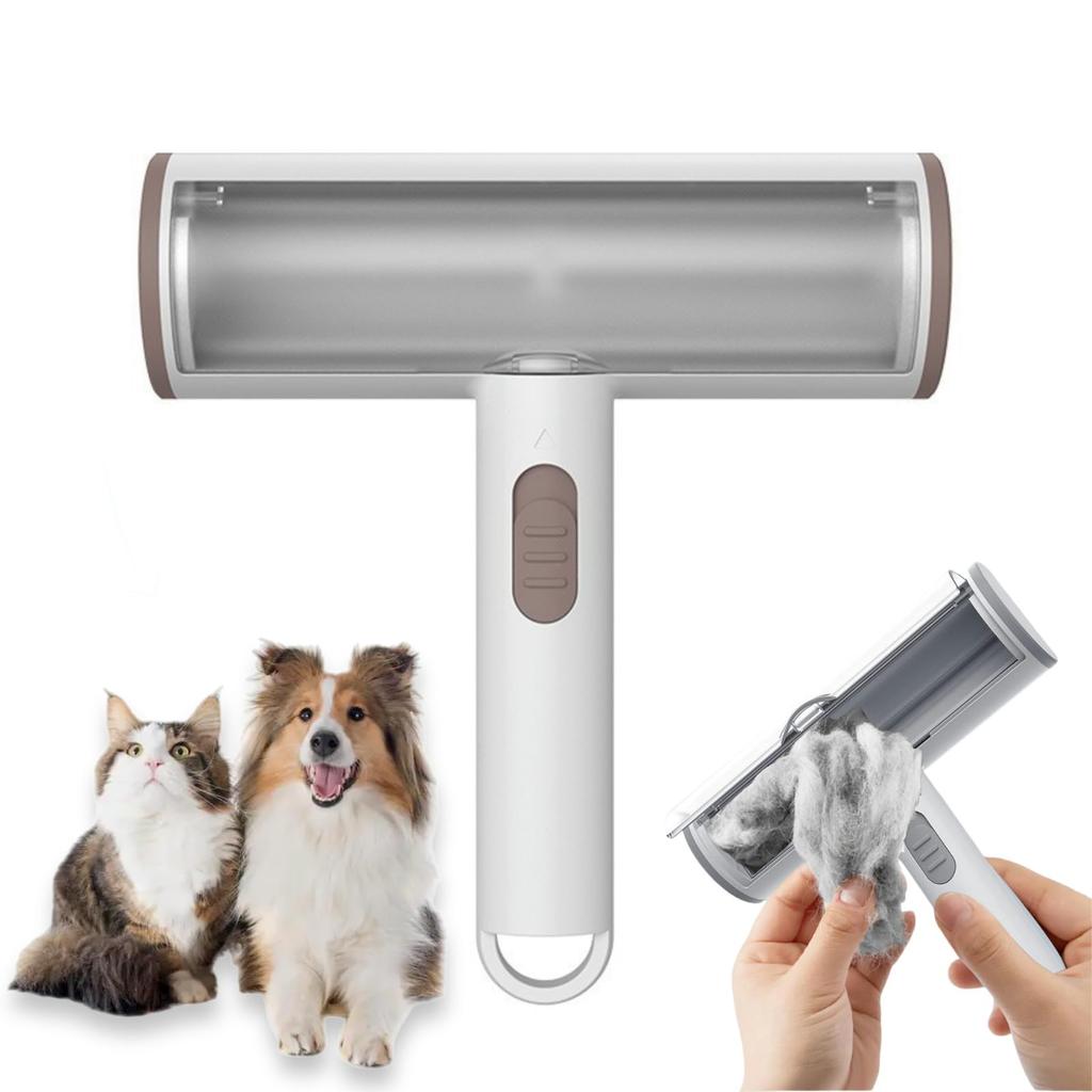 Washable Portable Travel Modern Plastic Pet Fur Removal Tool Cat Dog Hair Shedding High-Efficiency Cleaning Reusable Lint Roller