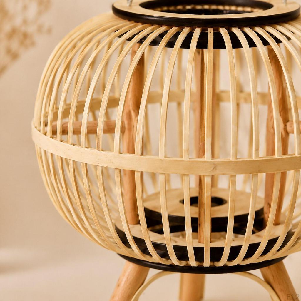 Decorative Handwoven Candle Holder Modern for Wedding Kitchen Indoor Outdoor A