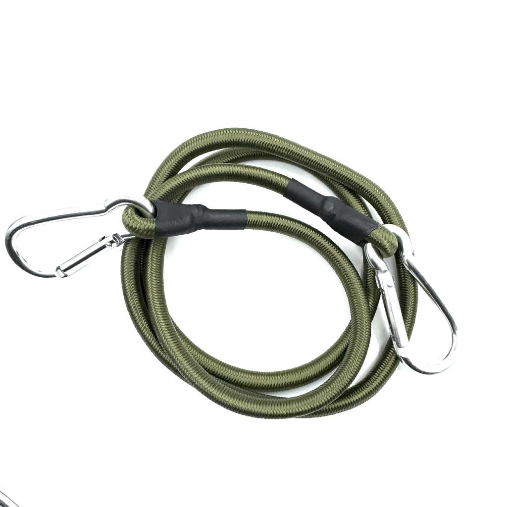 Bungee luggage tie-downs, tent rope hooks, camping clotheslines, 2-pack