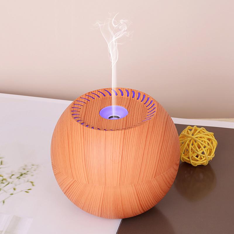 Creative USB Fog & Wood Grain Aromatherapy Humidifier with Custom Logo Option