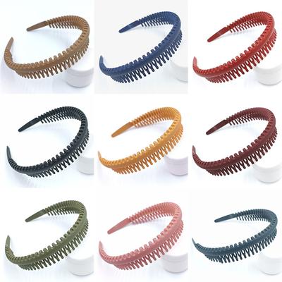 Fashion Charming Korean Hair Accessories Fashion Headwear Non-slip Headbands Women Girls High Quality Hair Band Hairbands With Tooth Candy Color New