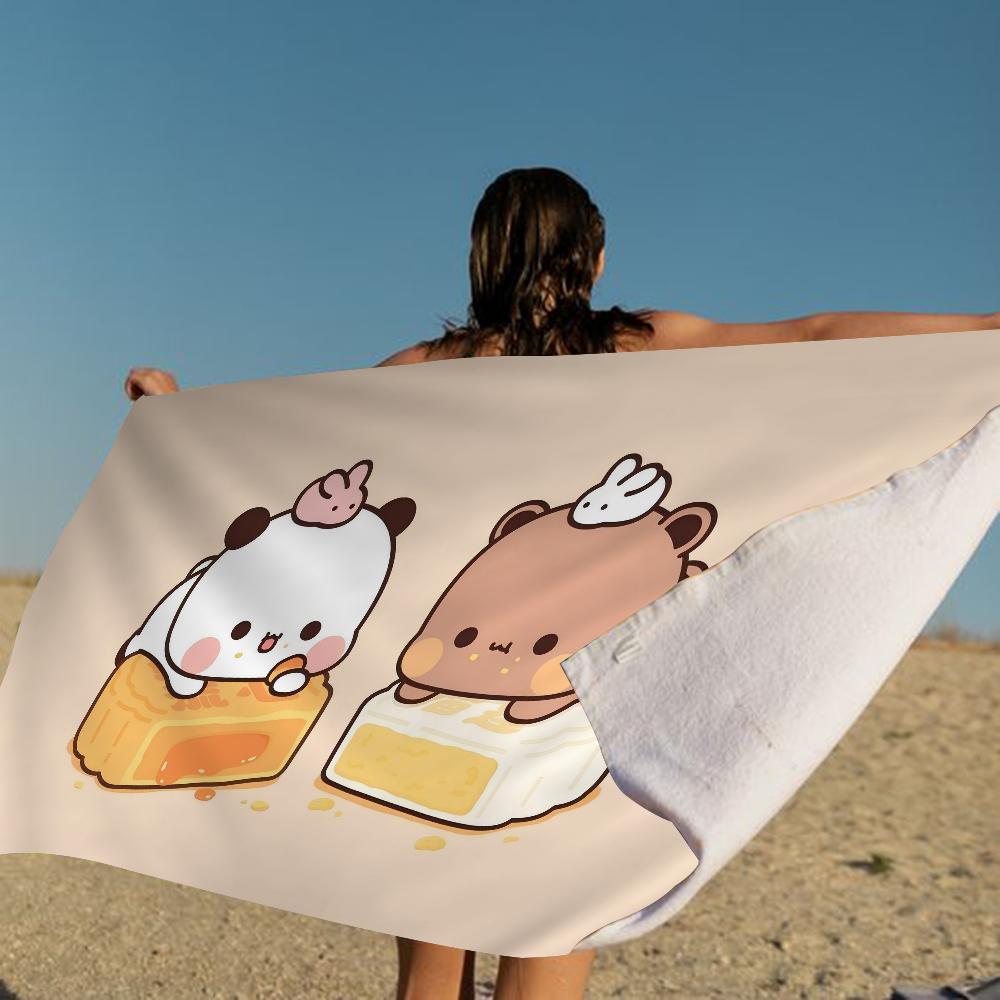 Ctue Bubu Dudu Microfiber Beach Towel Absorbent Quick Dry Soft Yoga Swimming Resort Mountain Climbing Towel