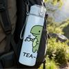 1PC Tea Rex Dinosaur Pun Art 750ml Color Plastic Sports Water Bottle Leakproof Flip Straw Lid Suitable for Sports Office Home Use