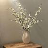 Elegant 39inch Artificial Plum Blossom DIY Long Branch Wintersweet Faux Flower Chinese Style Simulated Plum Blossom Home Decor
