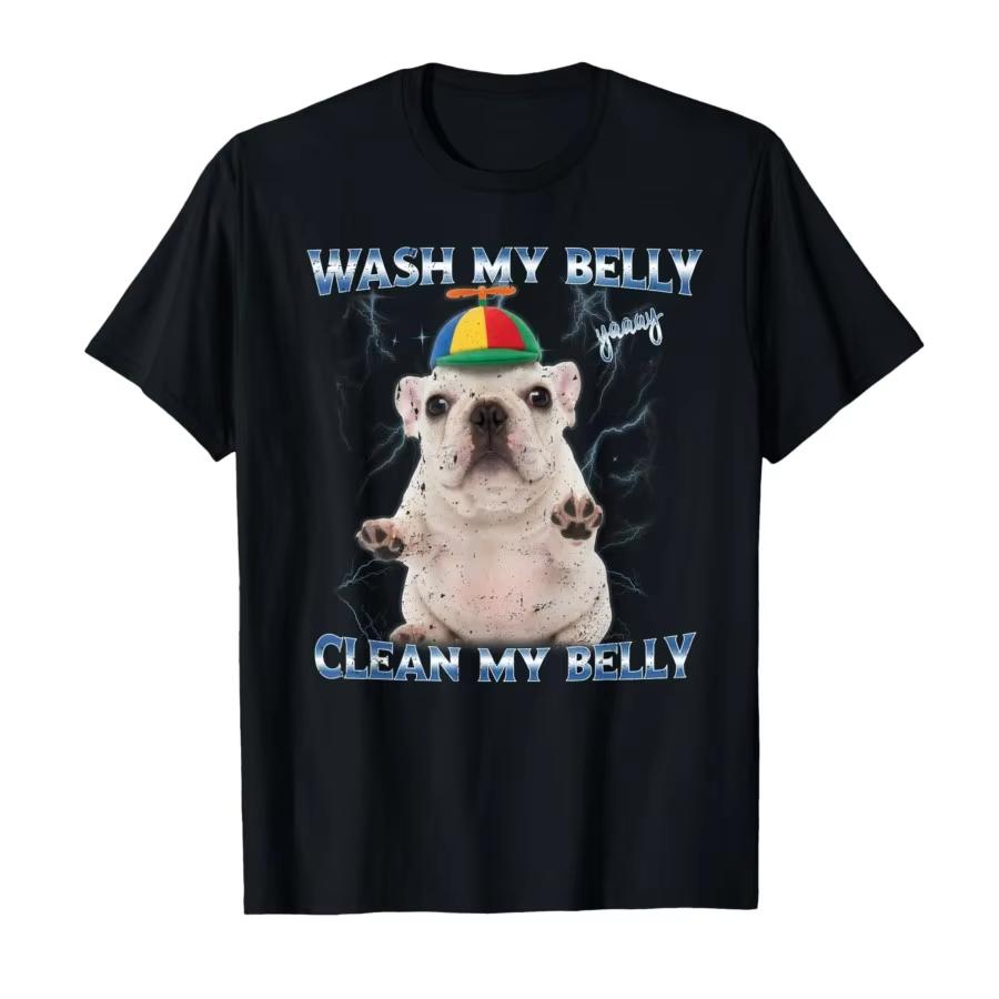 

Unisex Clothing Unisex Pit Dog Lover Humor Y2k Silly Belly Rub Jokes Graphic Saying Tee Tops Novelty Gift Fashion Trend Harajuku S