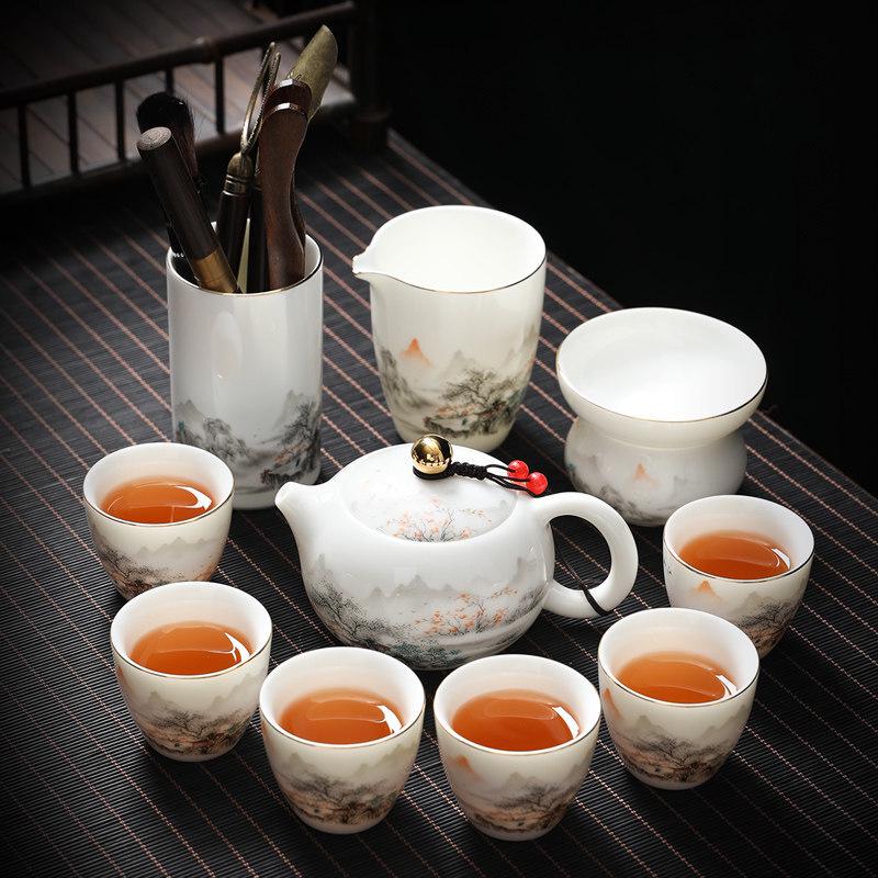 Chaxun Jiangshan Ruhua 10-Piece Kung Fu Tea Set