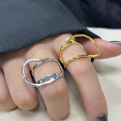 Irregular Geometric Ring For Women Couples New Fashion Exaggerated Birthday Jewelry Accessories Gifts