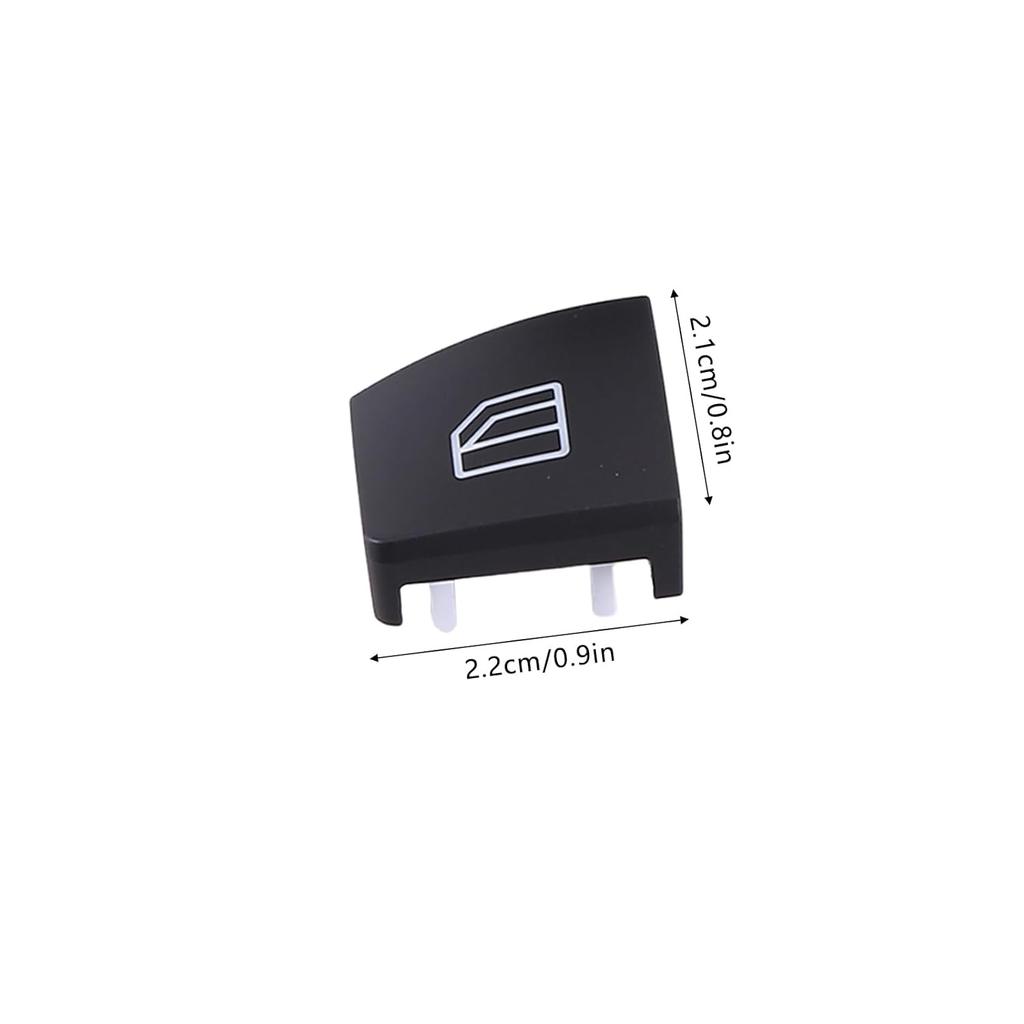 4pcs Window Switch Button Cap Set Compatible for Mercedes-Benz EClass W204 W166 X156 W156 2001-2014 Replacement A2049055402 ABS Power Window Control