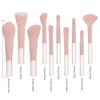 10 Pink Mini Makeup Brush Travel Portable Makeup Tool Makeup Puff - Palm Brush Professional Makeup Tool Set