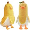Homehalo Stuffed Animal Banana Body Pillow Cute Duck Plush Fluffy Cuddle Funny Long Comfortable Gift Mothers Day Celebration Christmas (50CM Yellow)