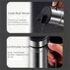 Stainless Steel Automatic Flip Oil Dispenser Glass Automatic Opening Closing Sauce Seasoning Container with Scale Leak-proof