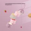 Baby Portable Food Storage Box 3/4 Layer Bear Style Toddler Snack Container Children Baby Milk Powder Box Baby Feeding Cup