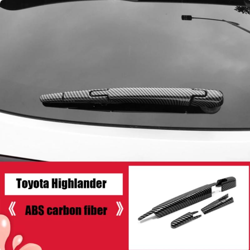 3d Sticker Rear Wipers Trim For Toyota Highlander Kluger -2024chrome Back Windshield Wiper Car Parts Decoration
