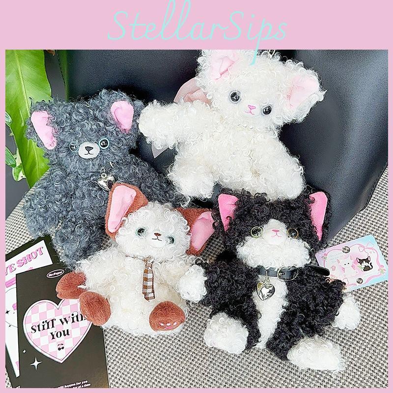 Plush Devon Fun Rex Cat Keychain Whimsical Bag Charm Accessory For Cat Lovers