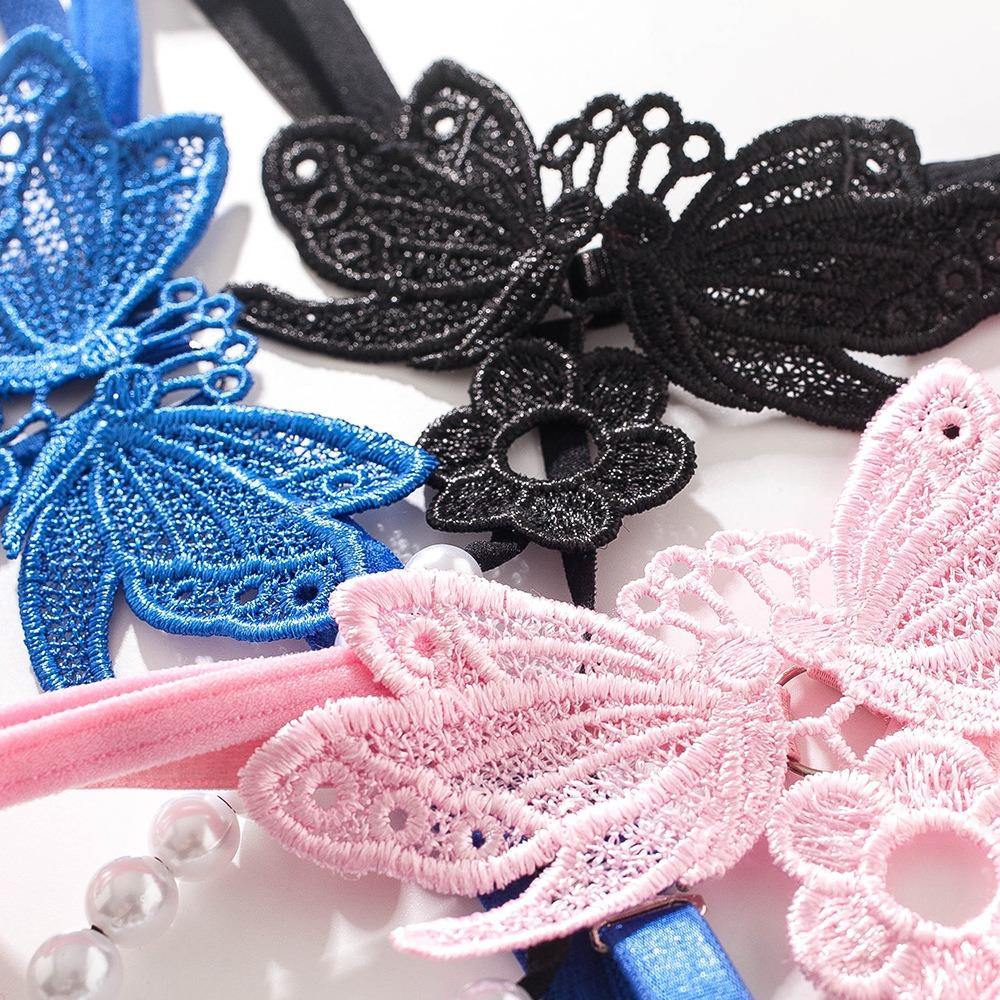 Chiloți sexy de mărime mare ajustabili, perle brodate, cu entrepiere deschisă, seducție, tanga, pantaloni, lenjerie de corp femei