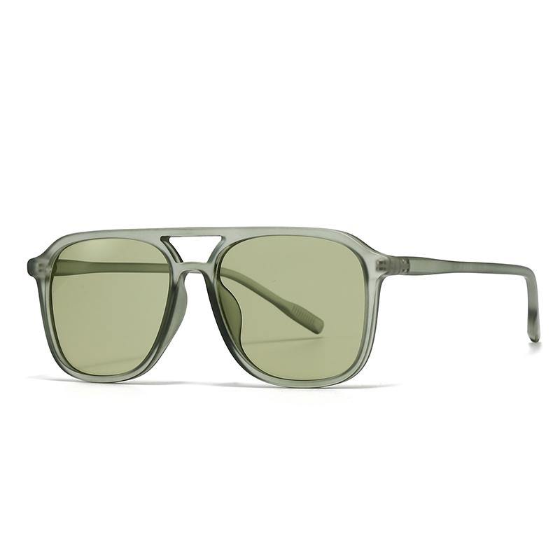 

Export New Modern Retro Square Double Bridge Sunglasses Ins Style Street Style Sunglasses 22006