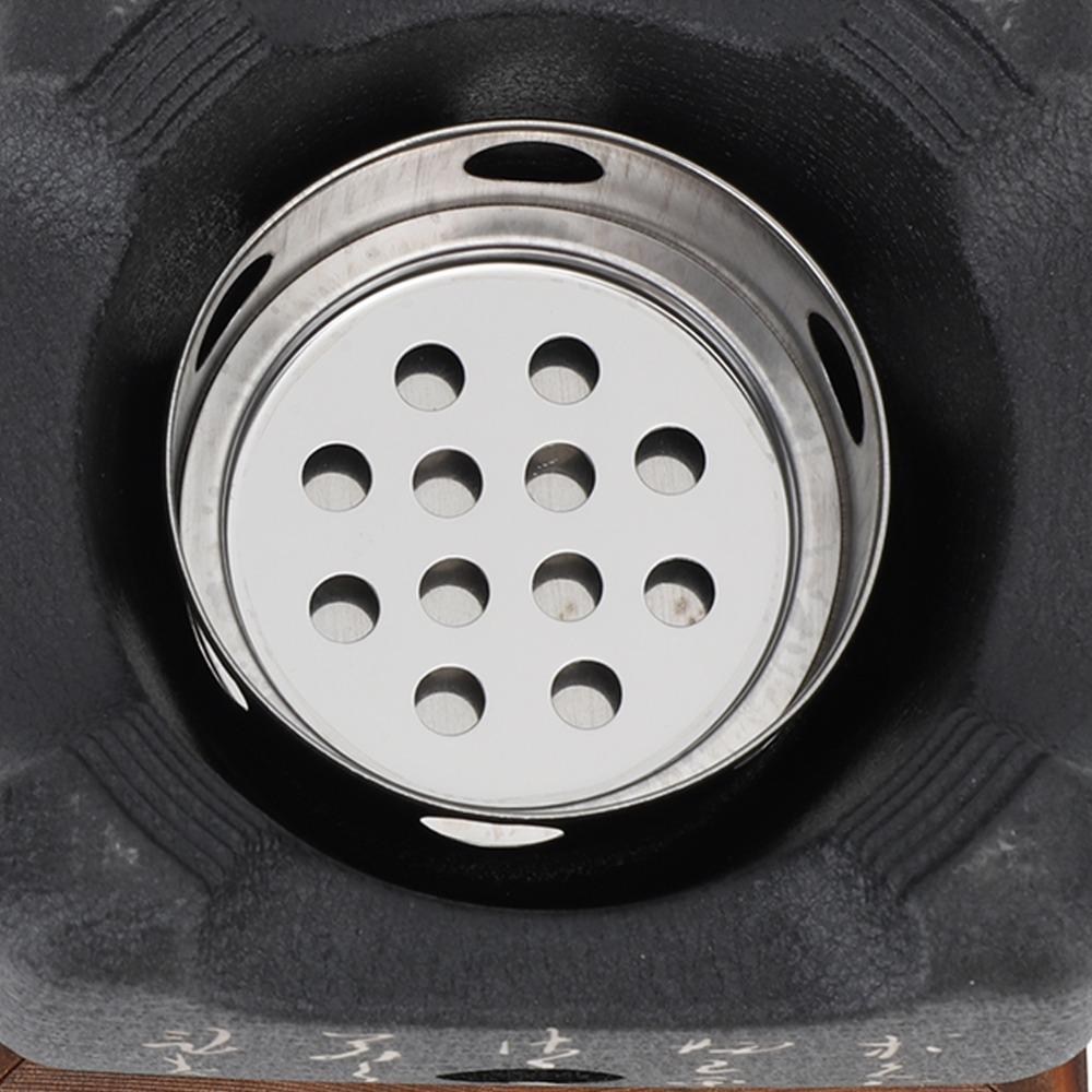 Griglia Giapponese a Carbone in Metallo Colato Tavolo BBQ Nero Griglia Hibachi Professionale Cottura BBQ