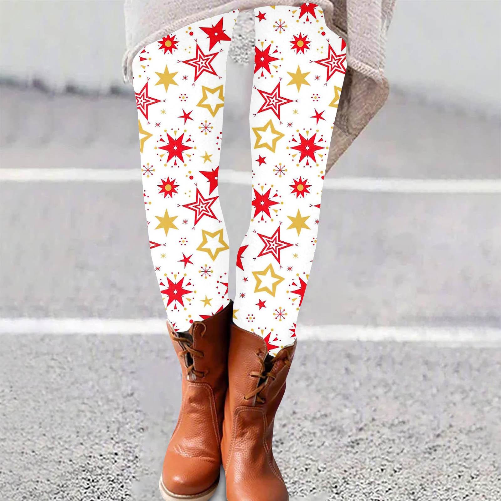 

Женские брюки с рождественским принтом, эластичные, мягкие, повседневные, домашние, спальные брюки XL жёлтый