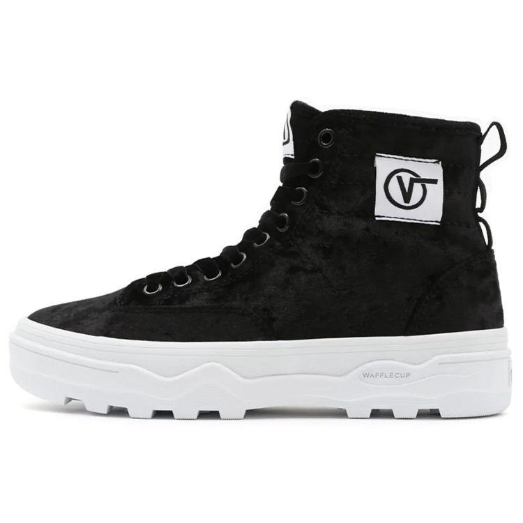 

Vans Crushed Velvet Sentry Wc Casual Skate Shoes Unisex Sneakers Black White VN0A4P3KA8J 36