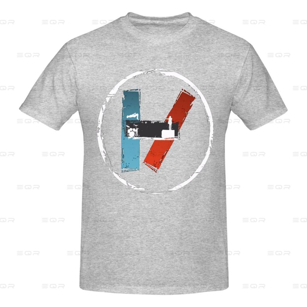 Twenty One Pilots Herren Rundhals Oversize T-Shirt, Ins-Stil, Neuheit T-Shirt Ganzjahresgeschenk