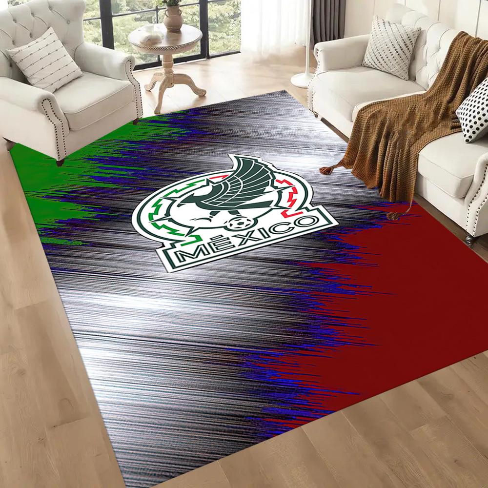 Mexico Logo Square rugs are a great choice for living rooms, bedrooms, home décor, and as gifts.