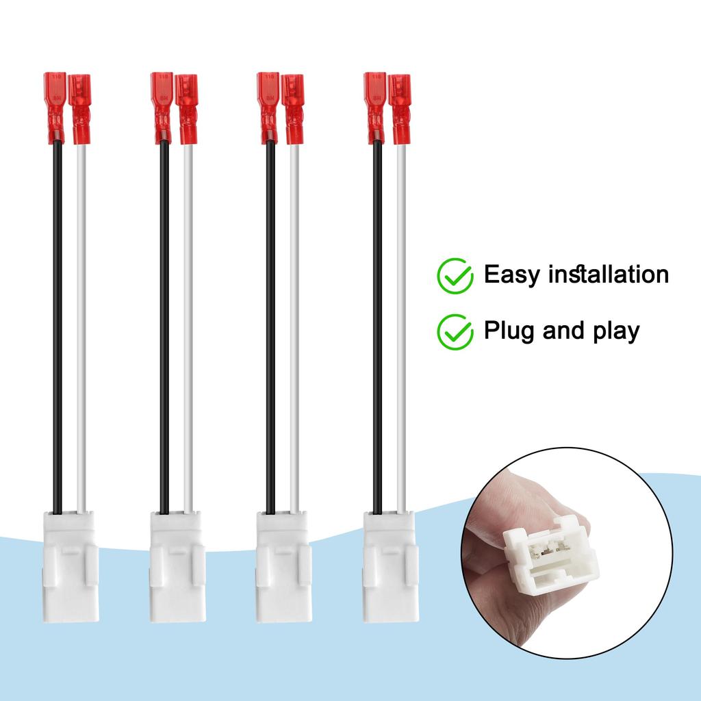 MEIRIYFA 72-6514 Speaker Wiring Harness Connector, 72-6514 - Door Speaker Replacement Speaker Wiring Harness