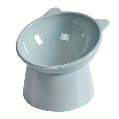 15-degree Inclined Anti-vomiting Tall Cat Food Basin Beard Protection Plastic Inclined Frame Indoor Pet Drinking Water Feeding