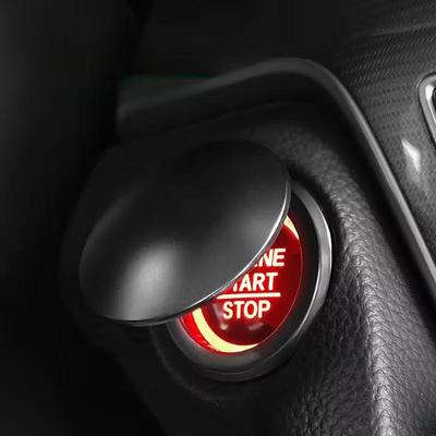 Metal Engine Start/Stop Button Cover, Push To Start Button Cover Universal Zinc Alloy Button Decoration Ring