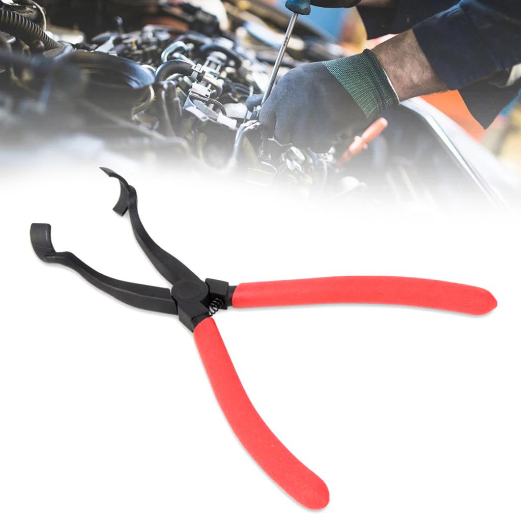 High Strength Drum Brake Hold Down Spring Pliers Clamp Curved Neck for Easy Installation and Removal of Brake Springs