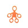 Fascia di resistenza antistress Barella fitness Dito 3 livelli Giocattolo sensoriale per autismo ADHD Anello ginnico in silicone con impugnatura