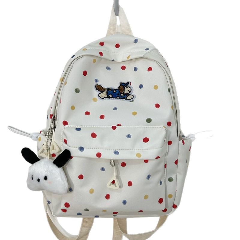 Schoolbag High-value Schoolbag Female Junior High School Student Cute Puppy Computer Backpack Girl High School Student Travel Backpack Tide