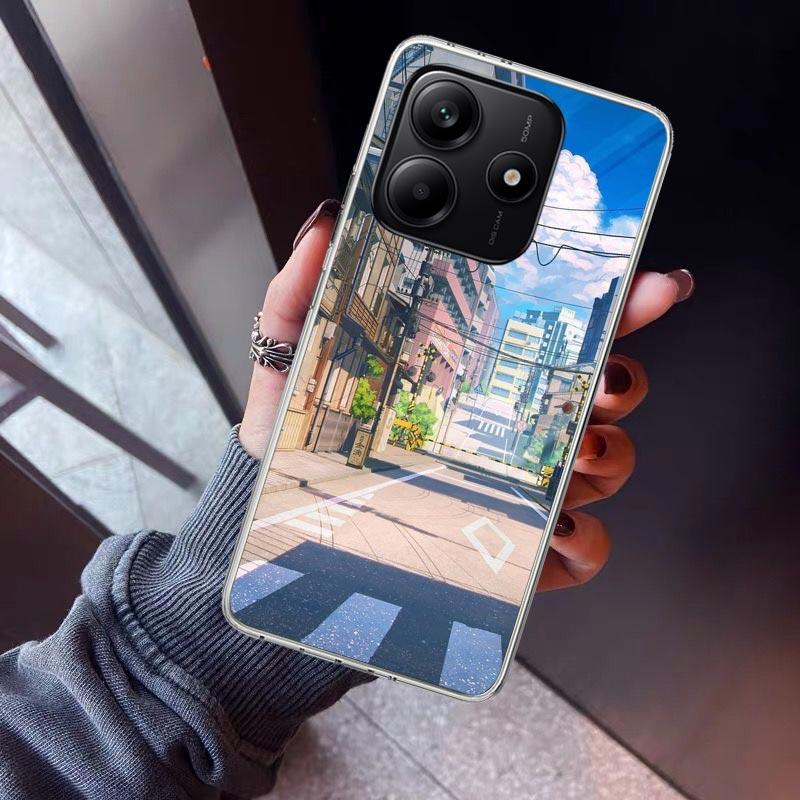 Anime Aesthetic Scenery Phone Case For Xiaomi Redmi Note 15 14 14S 13 12S 12 Pro Plus 11S 11 10S 10 4G Cover 11E 11T 5G Print Fu