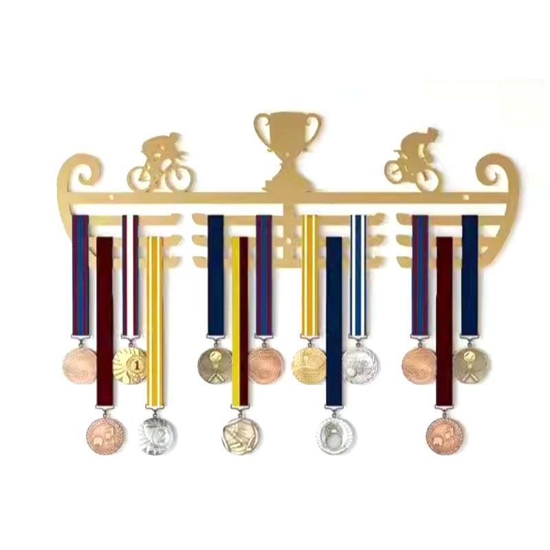 Factory Direct Custom Large Wall Hanger Metal Medal Display Rack for Bulk Medals & Awards Storage
