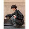 Jmprs Vintage Women Pu Jacket Women High Street Techwear Oversize Faux Leather Moto Biker Coats Bf Punk Casual Cropped Outerwear