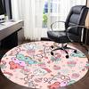 1pc Christmas Pattern Chair Carpet for Office, Soft Flannel Throw Mat, Perfect for Office, Holiday Party Decoration Choice yy260320147