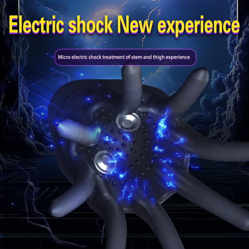 Masturbator for Men Glans Vibrating Electric Shock Sex Oral Blowjob Lasting Delay Endurance Training Male Sex Toys for Men 18+
