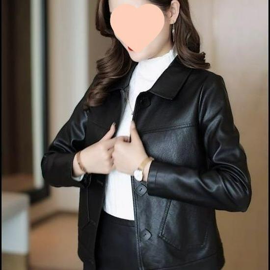 

Women s Plus Size Thick Cotton Leather Jacket - Spring & Autumn 2025 Petite Slimming Fashion Style S (80-98 jin)
