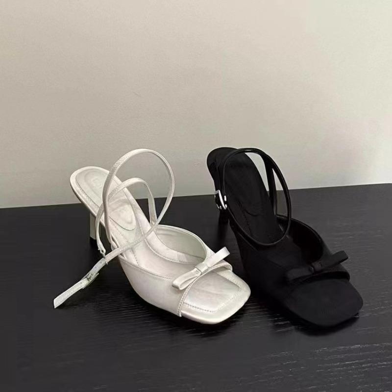 

Thin-heeled Shoes One-strap Shoes New High-heeled Sandals of The Year 35 білий
