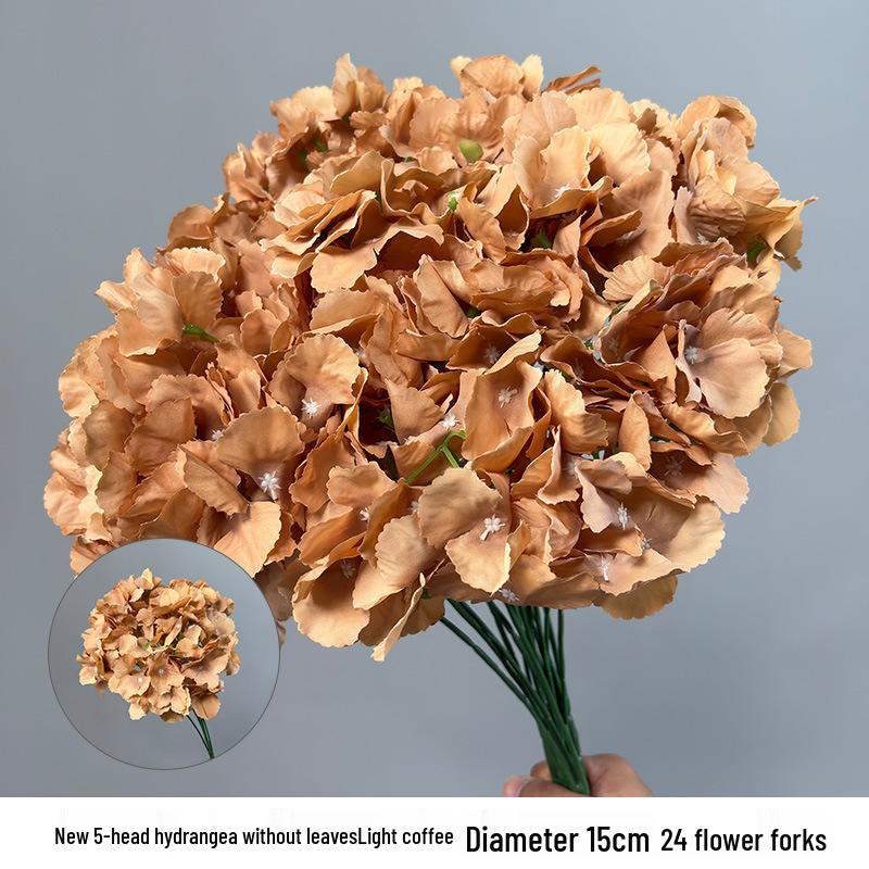 Karamelkleurige Kunstbloemen Bruiloftsdecoratie - Plafond- en Wegdekarrangementen, Koffietint Nepbloemen.