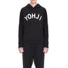Adidas Y-3 Yohji Letters Hoodie Black/Off White Men Streetwear FJ0440