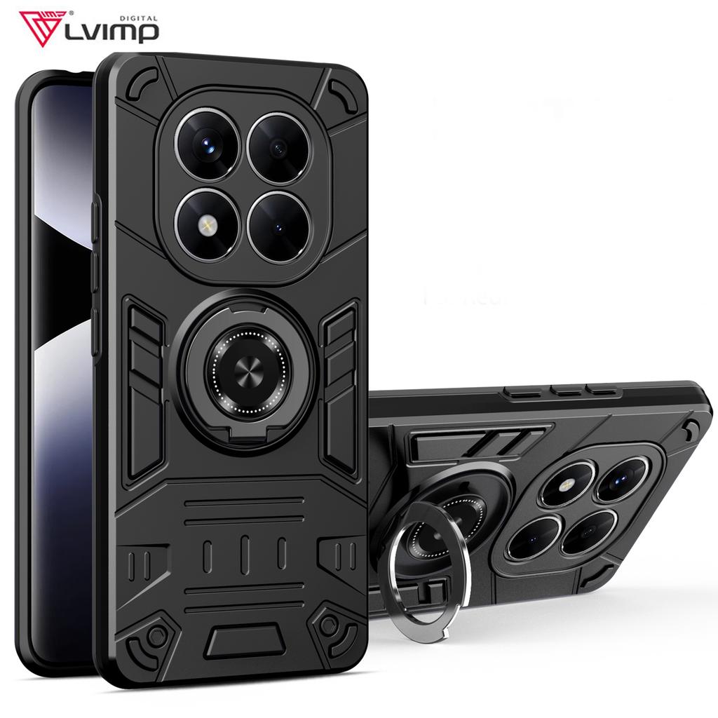 For Redmi Note 14 Pro Plus  Armor Shockproof Phone Case For Redmi Note14 Pro+ Soft TPU Frame Hard Plastic Protective Back Cover