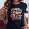 New Women Pink Lips Leopard Graphic T Shirt Casual Fahion O-neck Sexy Black Tees Kiss Lip Funny Girls Tshirt Drop Shipping