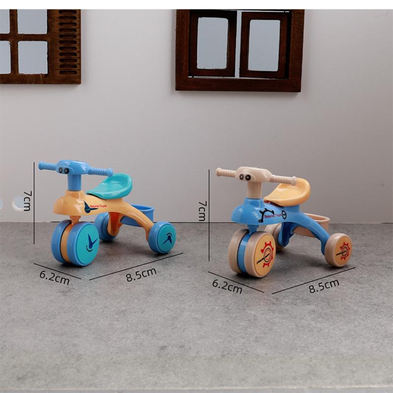 1Pcs Dollhouse Mini Tricycle Simulation Small Bike Model Toys Miniature Home Scene Ornament Doll House Accessories