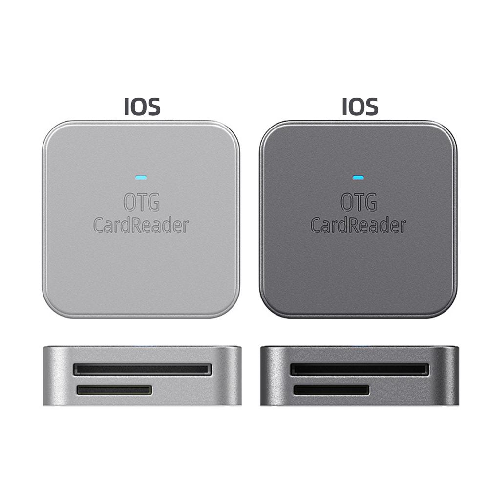 2-in-1 for SD TF Card Reader Data Converter Mobile Phone External Card Reader for iPhone Micro Type-C Phone Tablet