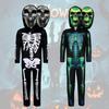 Halloween Doubleheaded Skull Cosplay Costume For Kids Kids Stage Performance Horror Makeup Outfit