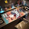 Gta Personalized Text Mouse Pad Keyboard Mat Office Mouse Mats Non-Slip Rubber Base Office and Gaming Desk Decoration