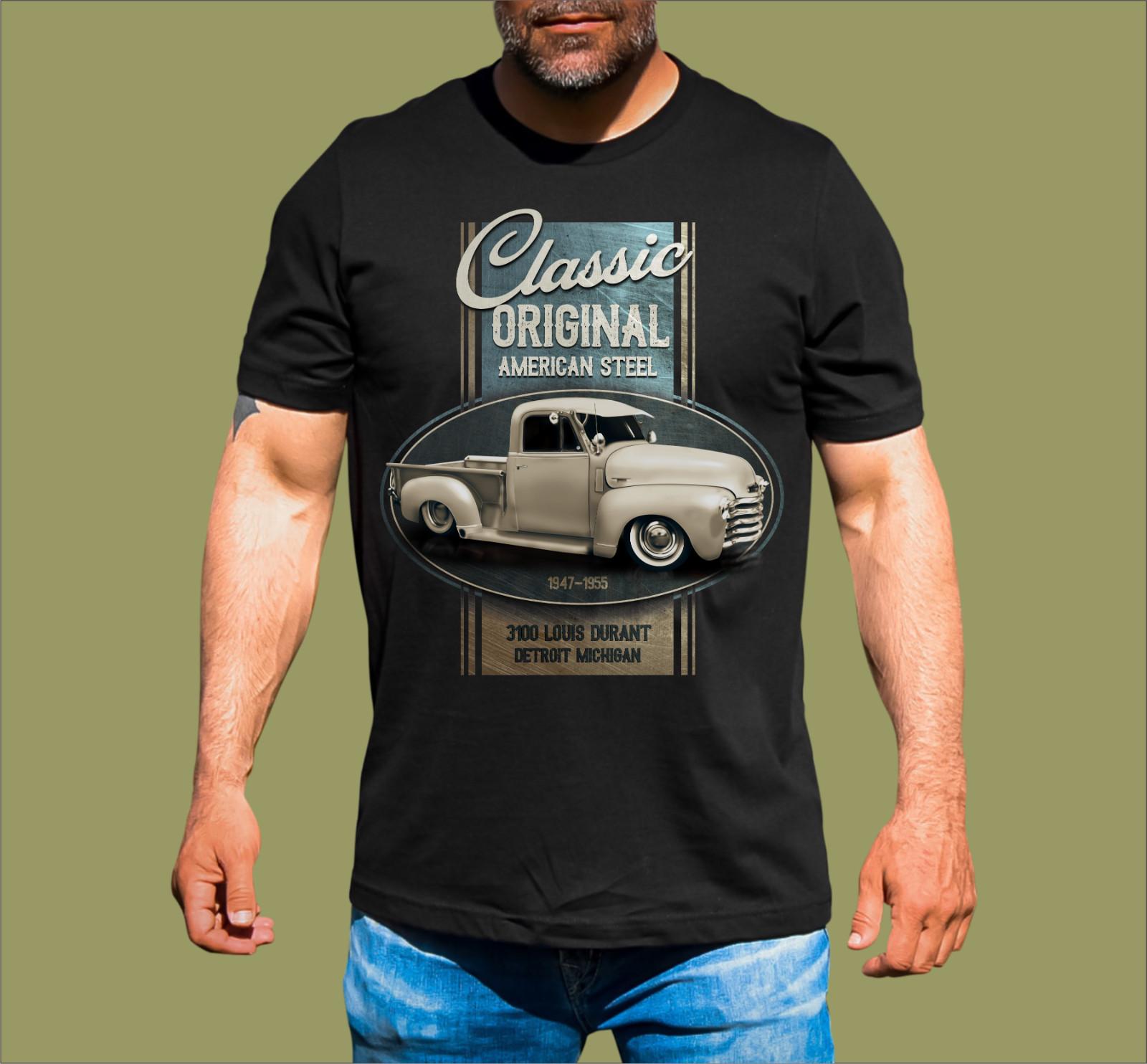 AMERICAN STEEL CHEVY PICKUP T-SHIRT L
