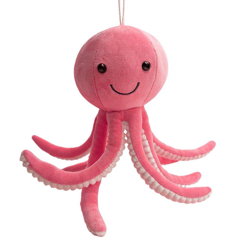 30cm Sterren Octopus Pluche Speelgoed Gevuld Waterdier Cartoon Dier Pop Lachend Gezicht Pluche Knuffel Kalmerend Verjaardagscadeau 30cm donkerroze kleur