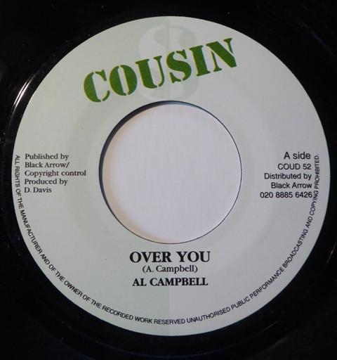 

7inch Record AL CAMPBELL Over You COUD52 Couins Records 2003 UK Reggae Ska Dub Used