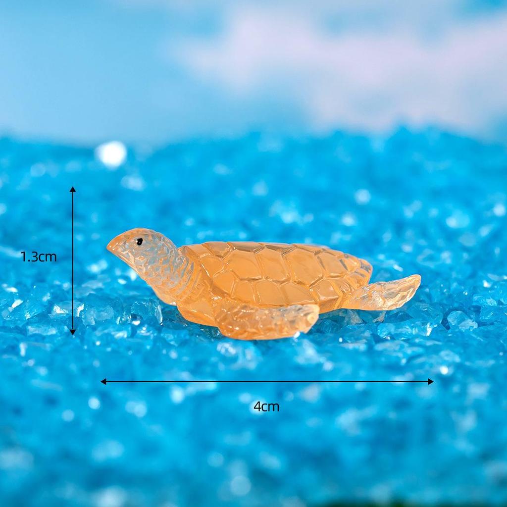 1Pc Luminous Mini Figurine Miniature Panda Frog Miniature Landscape Decoration Luminous In the Dark Miniature Flower Pot Decoration